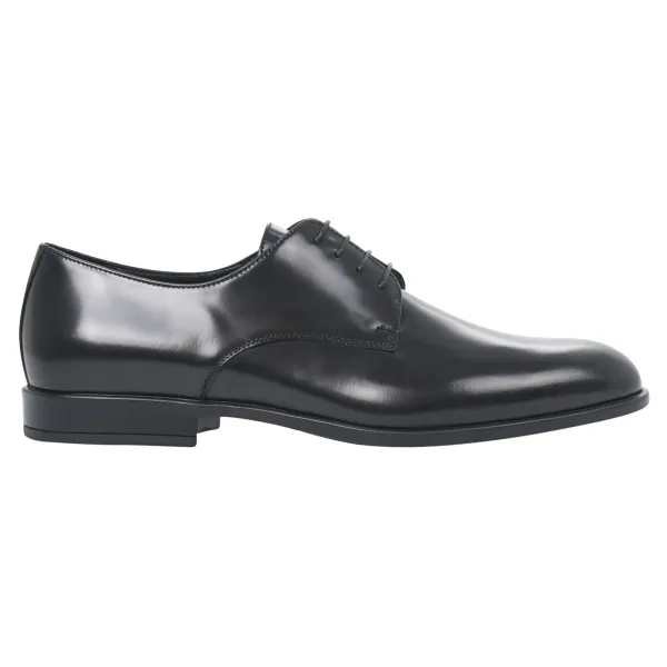 Rossi - Scarpa derby nera in pelle spazzolata per uomo | 711g 58073time nero s