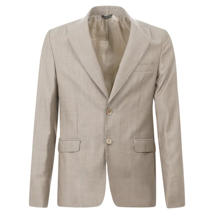 Havana & Co - Abito beige in lana monopetto per uomo | h5091 a5315 15