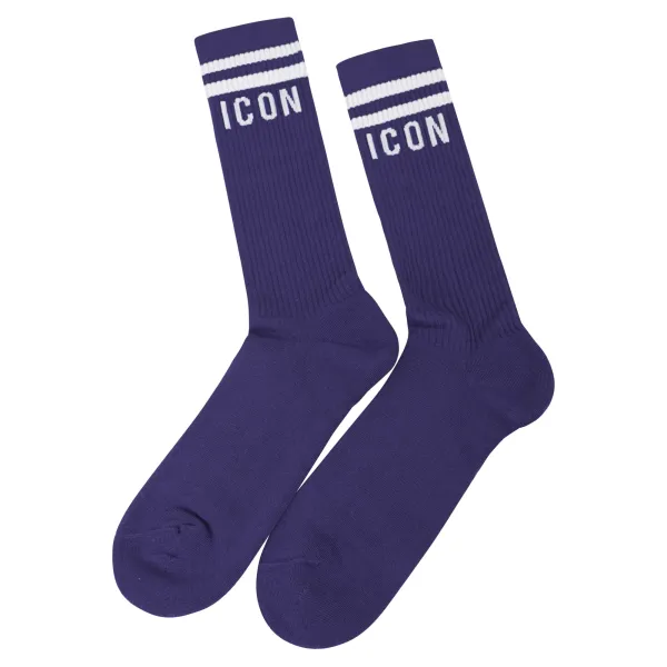 Dsquared2 - Calzini viola con logo icon per uomo | dfv142370 viola 2