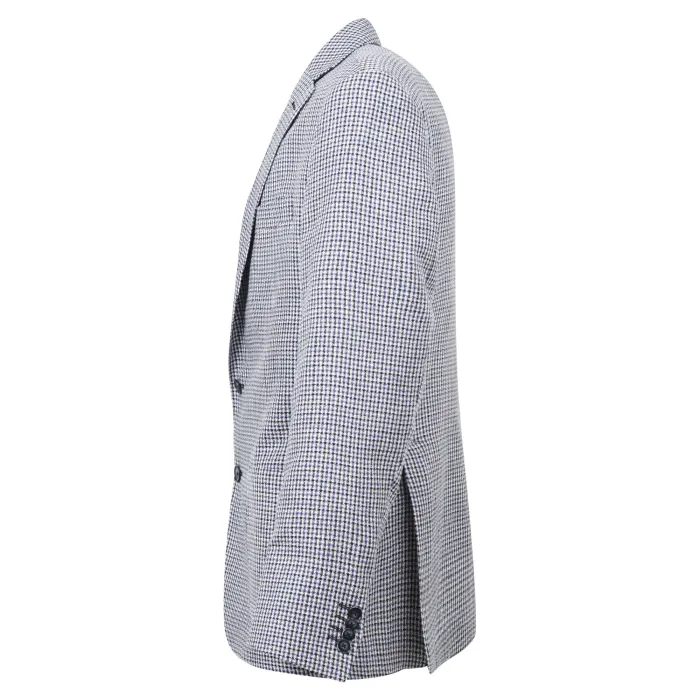 Sartoria Italiana - Giacca blu pied de poule drop 7 per uomo | sport 270 3