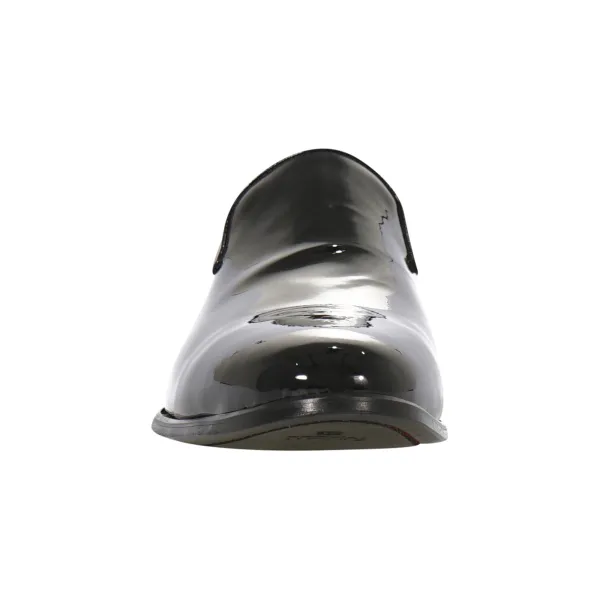 Calzoleria Marini - Mocassino vernice nero per uomo | 100/451 vernice nero cuoio 2