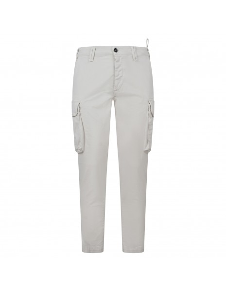Officina36 - Pantalone bianco con tasconi laterali per uomo | 0215708453 latte