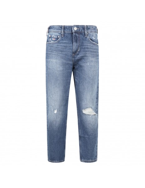 Tommy Jeans - Jeans denim medio 5 tasche con rotture per uomo | dm0dm14843 1bk