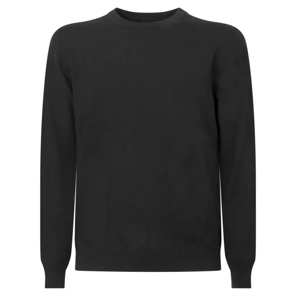 +39 Masq - Maglione girocollo nero in cashmere per uomo | masq9900-12-00 900nero