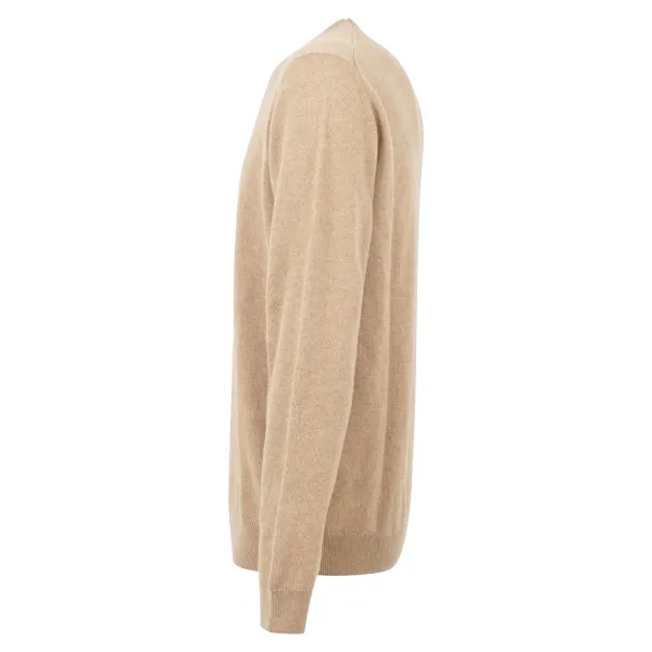 +39 Masq - Maglione girocollo beige in cashmere per uomo | masq9900-12-00 2