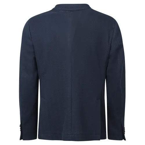 Sartoria Latorre - Giacca blu lavorata per uomo | jf84 je5133/6