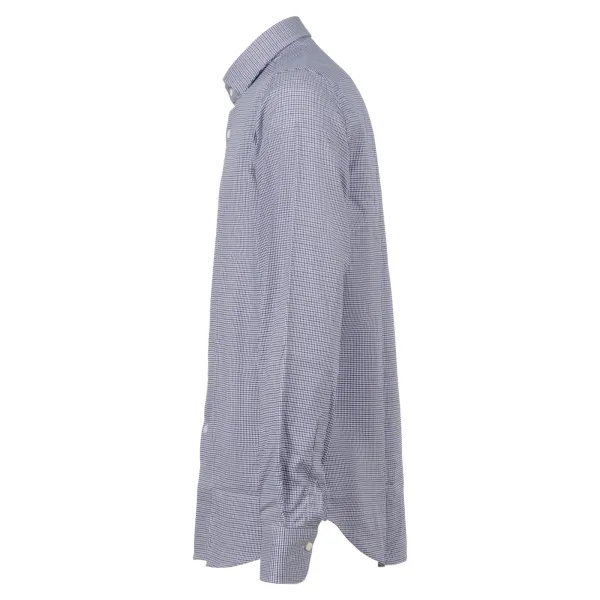 Lavorazione Sartoriale - Camicia multicolor a fantasia pied de poule custom fit 2