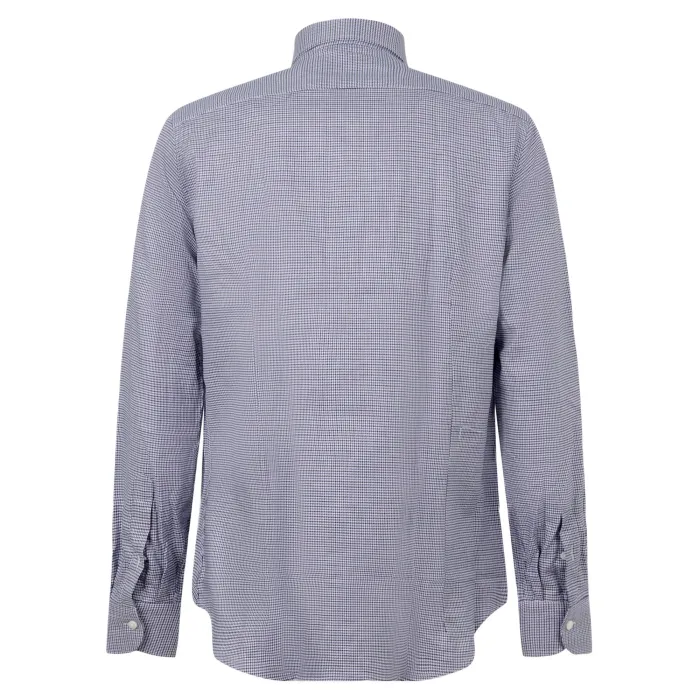 Lavorazione Sartoriale - Camicia multicolor a fantasia pied de poule custom fit