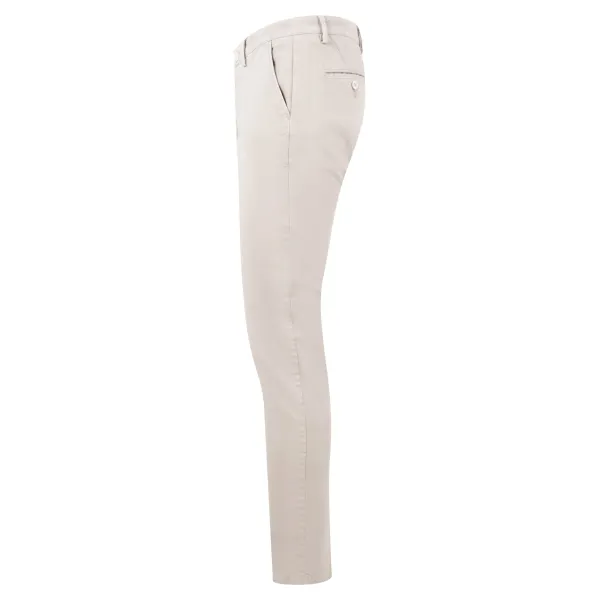 Luca Bertelli - Pantalone beige tasca a filo slim fit per uomo | p1700 skin 2