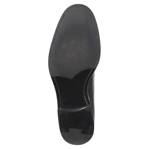 Antica Cuoieria - Mocassino nero pelle nappine per uomo | 20143-l-v12