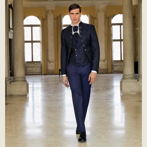 Luigi Bianchi Cerimonia - Abito Coreano damascato per uomo | 