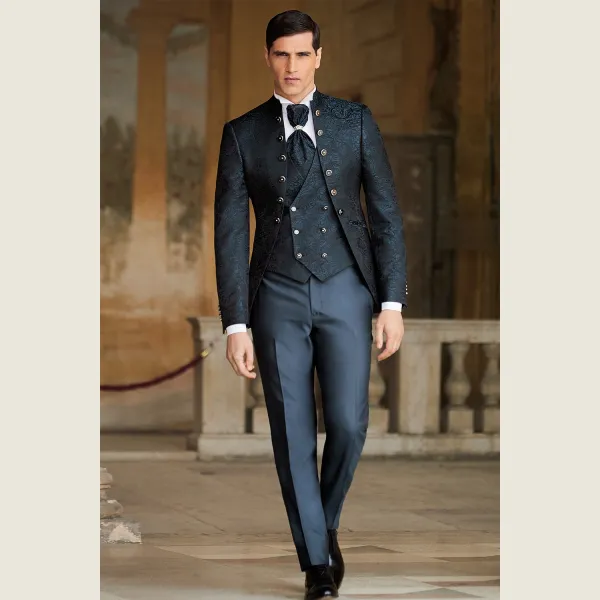 Luigi Bianchi Cerimonia - Abito Coreano damascato per uomo | 