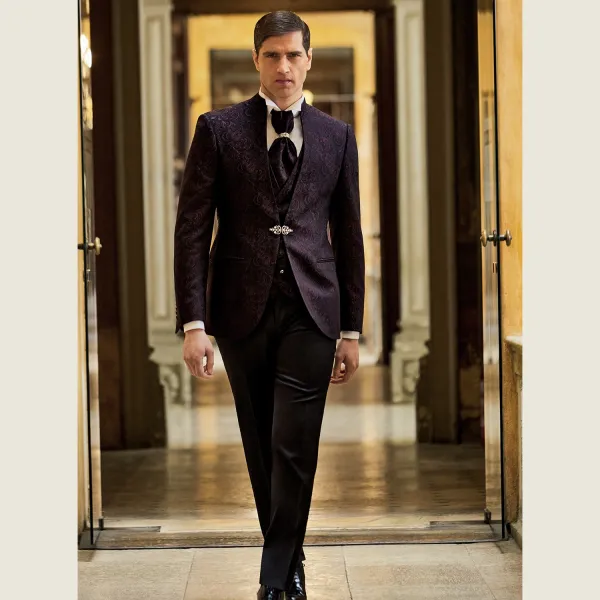 Luigi Bianchi Cerimonia - Abito Coreano damascato per uomo | 