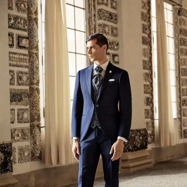 Luigi Bianchi Cerimonia - Abito Smoking rever a lancia per uomo | 