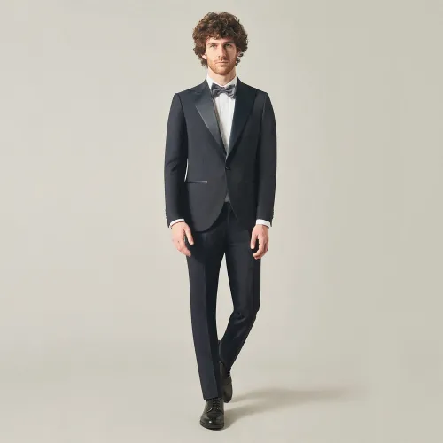 Sartoria Latorre Cerimonia - Abito Smoking rever a lancia per uomo | 