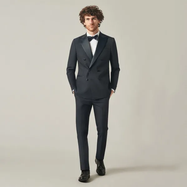 Sartoria Latorre Cerimonia - Abito Doppiopetto smoking rever a lancia per uomo