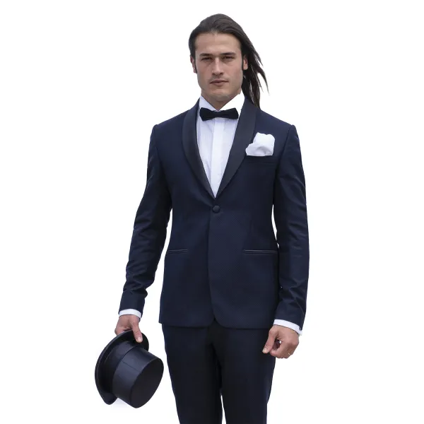 Angelo Toma - Abito smoking con rever sciallato per uomo | 