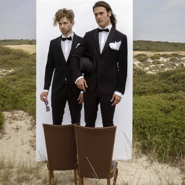 Angelo Toma - Abito smoking con rever sciallato per uomo |  2