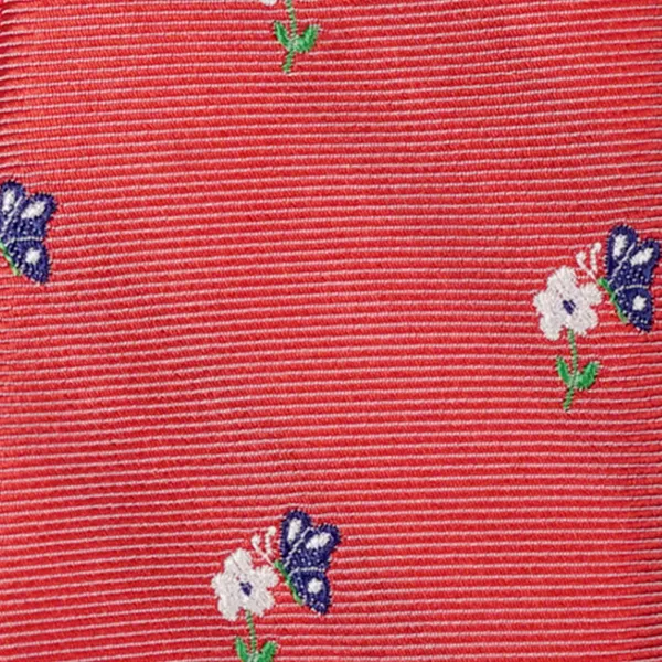 Altea - Cravattino rosso con fiori ricamati per uomo | 2311330 08 gange 2