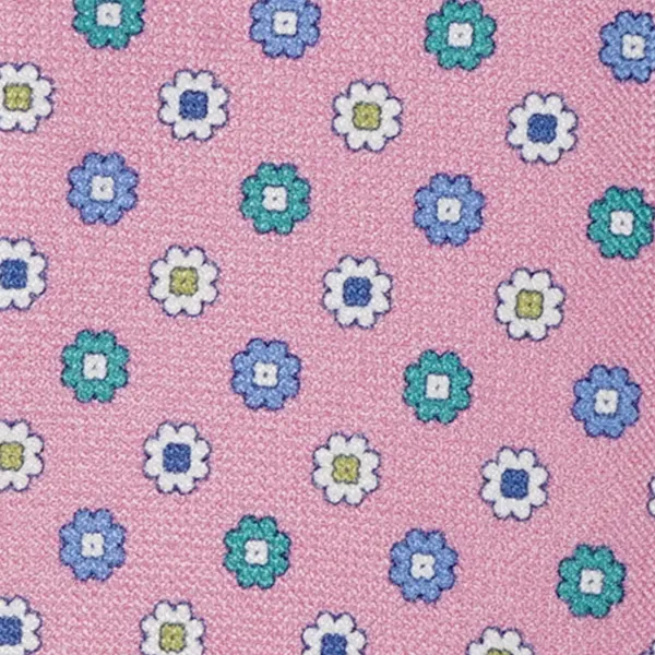 Altea - Cravattino rosa con fiori stampati per uomo | 2319034 02 isonzo 2