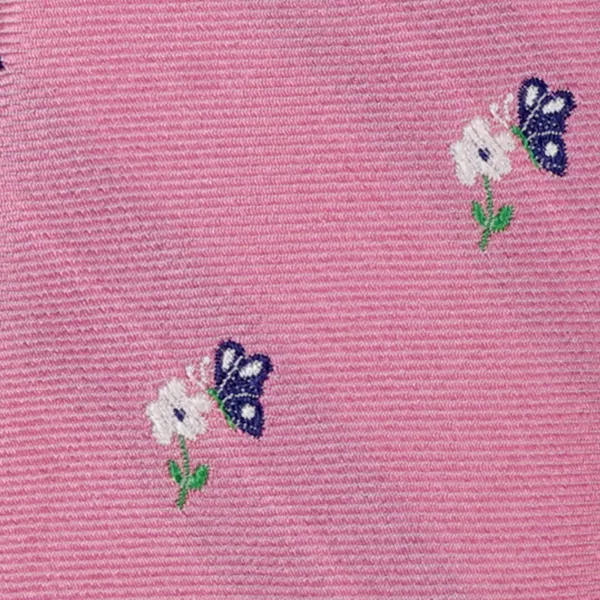 Altea - Cravattino rosa con fiori ricamati per uomo | 2311330 04 gange 2