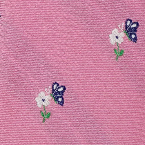 Altea - Cravattino rosa con fiori ricamati per uomo | 2311330 04 gange