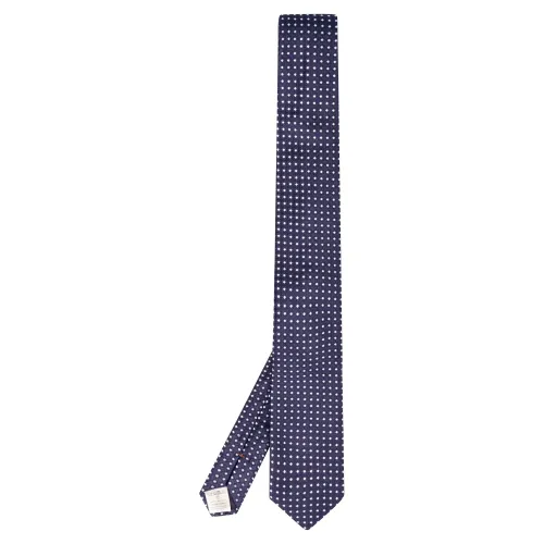 Altea - Cravatta blu con pois ricamati per uomo | 2221350 06 ticino