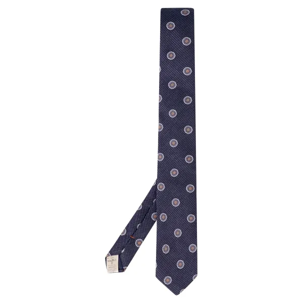 Altea - Cravatta blu con pois per uomo | 2311219 04 ticino