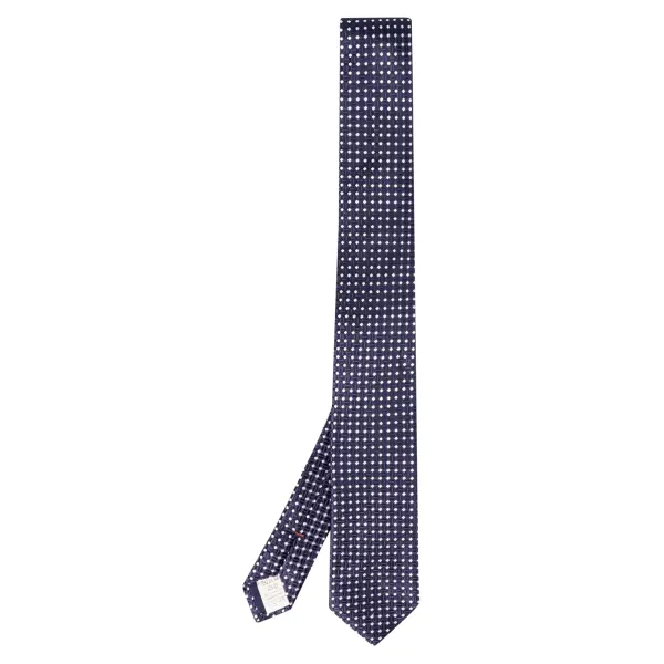 Altea - Cravatta blu con motivi geometrici ricamati per uomo | 2221350 05 ticino