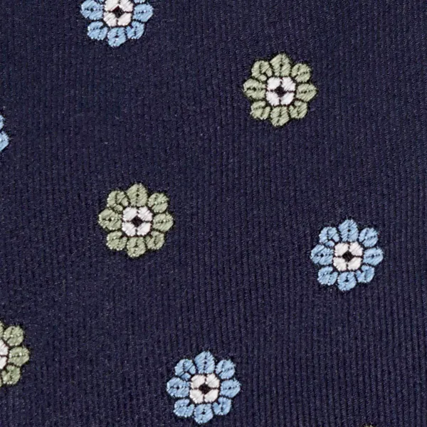 Altea - Cravatta blu con fiori ricamati per uomo | 2311213 01 ticino 2