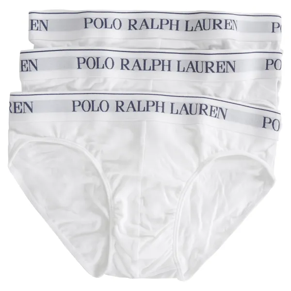 Polo Ralph Lauren - Set slip bianchi da 3 pezzi con elastico per uomo | 2