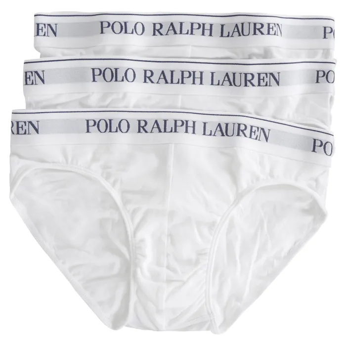 Polo Ralph Lauren - Set slip bianchi da 3 pezzi con elastico per uomo |