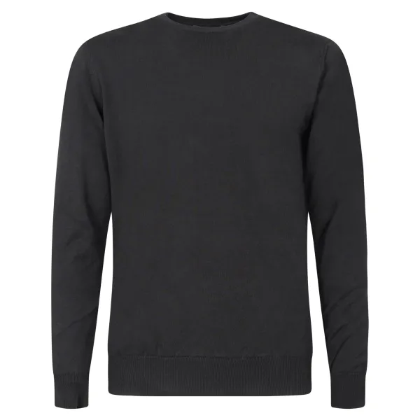 +39 Masq - Maglione girocollo nero in cotone per uomo | masq1000-14-00 900nero