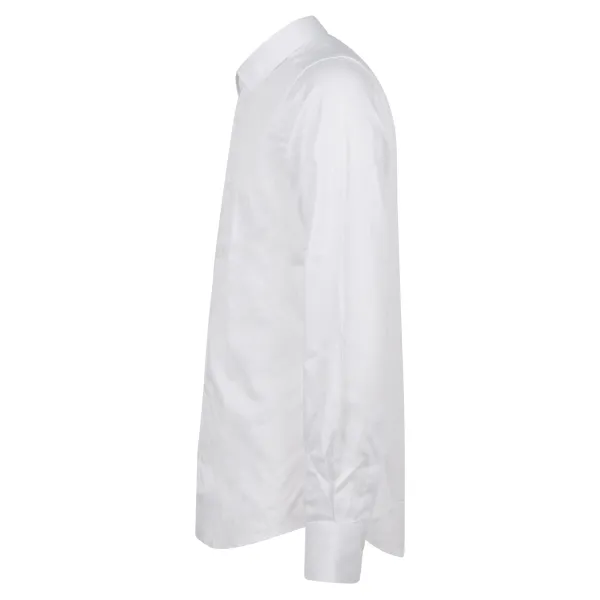 Lavorazione Sartoriale - Camicia bianca slim fit per uomo | saten 200/w001 slim 2