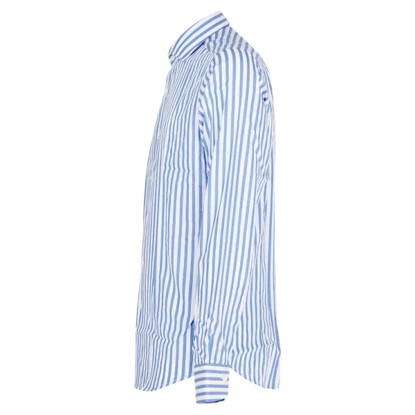 Lavorazione Sartoriale - Camicia bianca a righe slim fit per uomo | regal 148 2