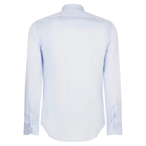 Lavorazione Sartoriale - Camicia celeste slim fit per uomo | amicia saten