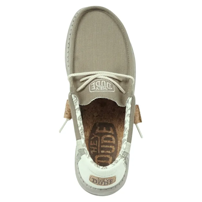 Hey Dude - Slip on verde in cotone biologico con memory per uomo | 40015-3vg