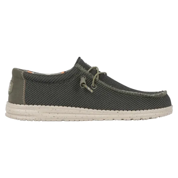 Hey Dude - Slip on verde elasticizata ultra leggera per uomo | 40019-pine wally