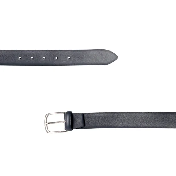 Italian Belts - Cintura blu in pelle spatolata per uomo | 03/35 blu 2