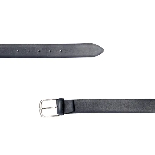 Italian Belts - Cintura blu in pelle spatolata per uomo | 03/35 blu