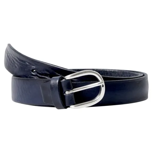 Italian Belts - Cintura blu in pelle martellata per uomo | 508/30 blu