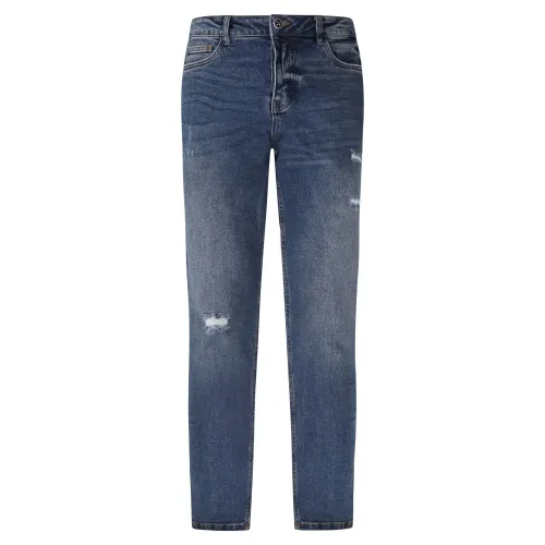 Richmond X - Jeans denim medio 5 tasche skinny con rotture per uomo |
