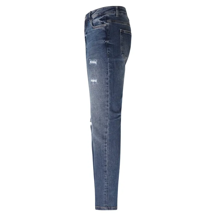 Richmond X - Jeans denim medio 5 tasche skinny con rotture per uomo |