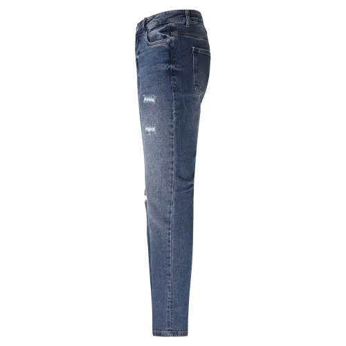 Richmond X - Jeans denim medio 5 tasche skinny con rotture per uomo |