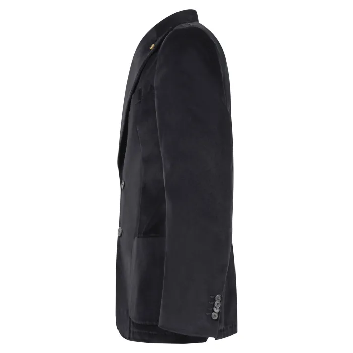 Sartoria Latorre - Giacca nera velluto per uomo | f86 u80183