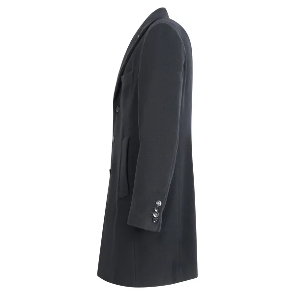 Officina36 - Cappotto nero monopetto in lana per uomo | 0404309536 nero 2