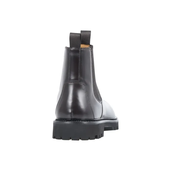 Rossi - Stivaletto marrone in pelle con elastico per uomo | 457pcalf tmoro