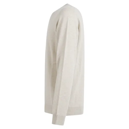 +39 Masq - Maglione girocollo beige in puro cashmere per uomo | masq5700-12-00