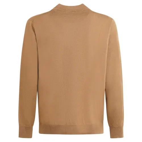 +39 Masq - Lupetto marrone in lana merino extrafine per uomo | masq4009-14-01