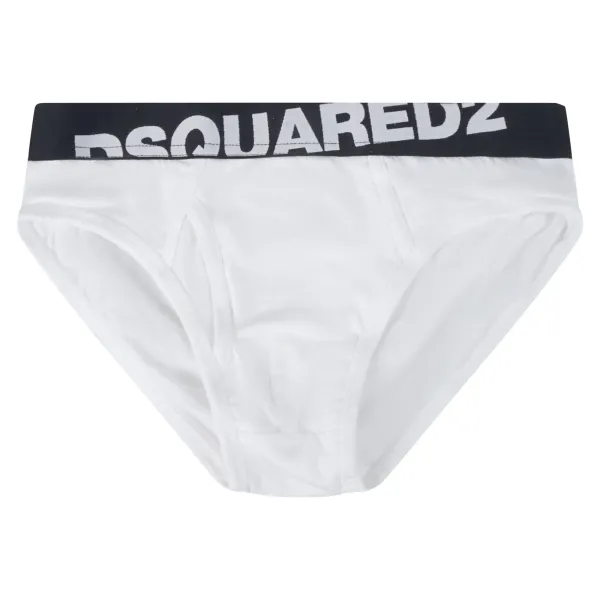 Dsquared2 - Slip bianco con elastico dsquared2 per uomo | dcl670030 bianco